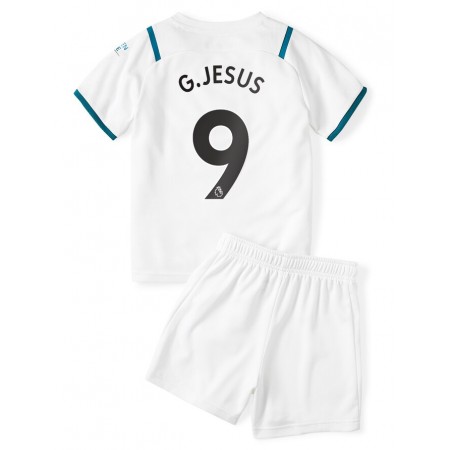 Billiga Fotbollströjor Manchester City Gabriel Jesus 9 Barn Borta tröja 2021/22 Kortärmad 